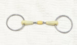 5.25" / 13.5 Happy Mouth Double Jointed Copper Roller Snaffle Bit (2721)