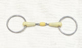 5.25" / 13.5 Happy Mouth Double Jointed Copper Roller Snaffle Bit (2721)