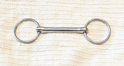 4.5" Loose ring straight bar snaffle bit (2700)