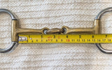 6" Eggbutt snaffle, copper alloy lozenge mouthpiece (2680)