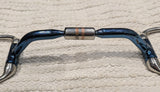 5.5" Eggbutt comfort barrel blue sweet iron snaffle bit NEW (2659)
