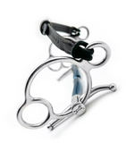 Fager leather curb strap. Brown