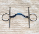 4.5" Full cheek snaffle, happy tongue sweet iron mouthpiece NEW (2989)