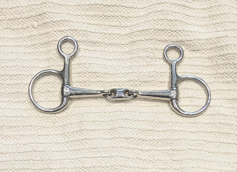 Embout de snaffle demi joue occasion 3 1/2 en bouche Embout de snaffle demi joue occasion 3 1/2 en bouche