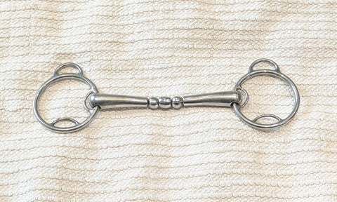 5.75" KY Rotary Double Joint Wilkie / Bevel Snaffle Bit (2689)