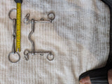 1 5.25" / 5.5" Double bits, fixed cheek weymouth / bradoon snaffle (3004) (Copy)