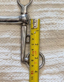 6" / 6.25" Double bits, sliding cheek weymouth / bradoon snaffle (3083)