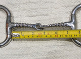 5" Eggbutt snaffle, twisted single joint mouthpiece  (2773)