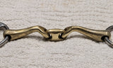 5.25" Wilkie / bevel snaffle, verbindend lozenge mouthpiece (3059)