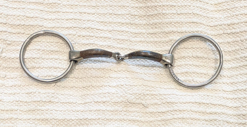 5.25" / 135 Bombers Loose Ring Jointed Snaffle Bit (2737)