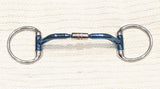 5.5" Eggbutt comfort barrel blue sweet iron snaffle bit NEW (2659)