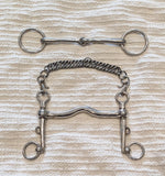 6" / 6.25" Double bits, sliding cheek weymouth / bradoon snaffle (3083)
