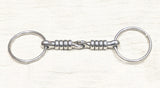 5.5" Loose ring cherry roller snaffle bit  (2874)