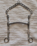 2 5" Weymouth bit - fixed cheek, extended shank (3)