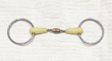 5.25" / 13.5 Happy Mouth Double Jointed Copper Roller Snaffle Bit (2717)