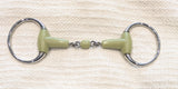 5" Eggbutt double jointed snaffle, happy mouth / plastic mouthpiece NEW (2870)
