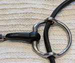 5" Cheltenham gag, single jointed rubber mouthpiece (2698)
