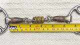 5" Wilkie bevel snaffle, sweet iron roller link mouthpiece (Tom thumb wilkie)  (3057)