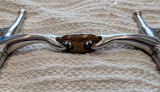 5"  Full cheek snaffle, double jointed copper lozenge (3113)