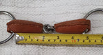 4.5" Loose ring leather covered single jointed snaffle bit NEW (0667)
