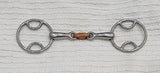 5" Wilkie / bevel snaffle with copper lozenge mouthpiece (1310)